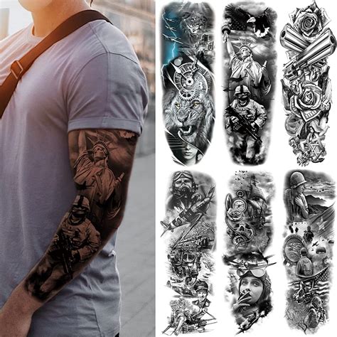 fake full sleeve tattoos